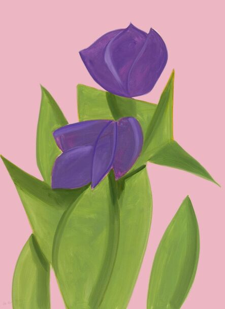 Alex Katz, ‘Purple Tulips 2’, 2021