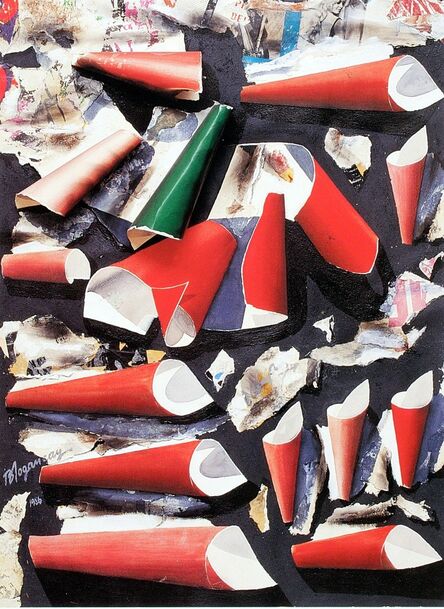 Burhan Dogançay, ‘Cones in a Box’, 1986