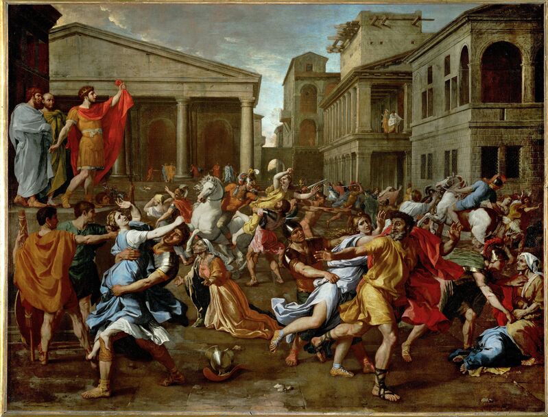 Nicolas Poussin, ‘The Rape of the Sabine Women’, 1637-1638, Painting, Oil on canvas, Erich Lessing Culture and Fine Arts Archive