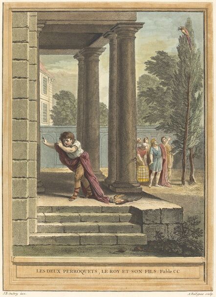 Antoine Radigues, ‘Les deux perroquets, le roi et son fils (Two Parrots, the King, and His Son)’, published 1759