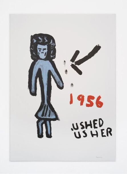 Rose Wylie, ‘Grumpy Girl’, 2020