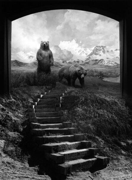 Jerry Uelsmann, ‘Untitled, 1996 (Bears and Stairs)’, 1996