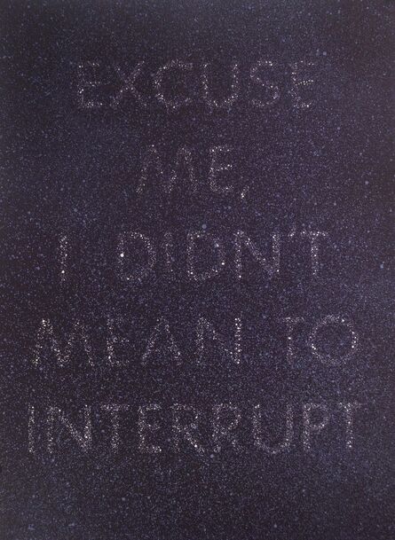 Ed Ruscha, ‘Excuse Me (available exclusively as part of "Suite Fifteen")’, 1975
