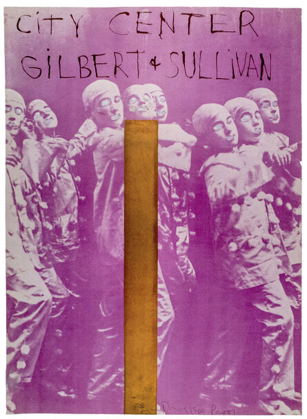 Jim Dine, ‘Hand painted City Center, New York SIGNED "Gilbert and Sullivan"’, 1968