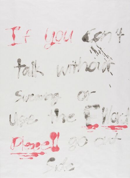Todd Norsten, ‘If You Can't Talk Without Swearing #2’, 2016