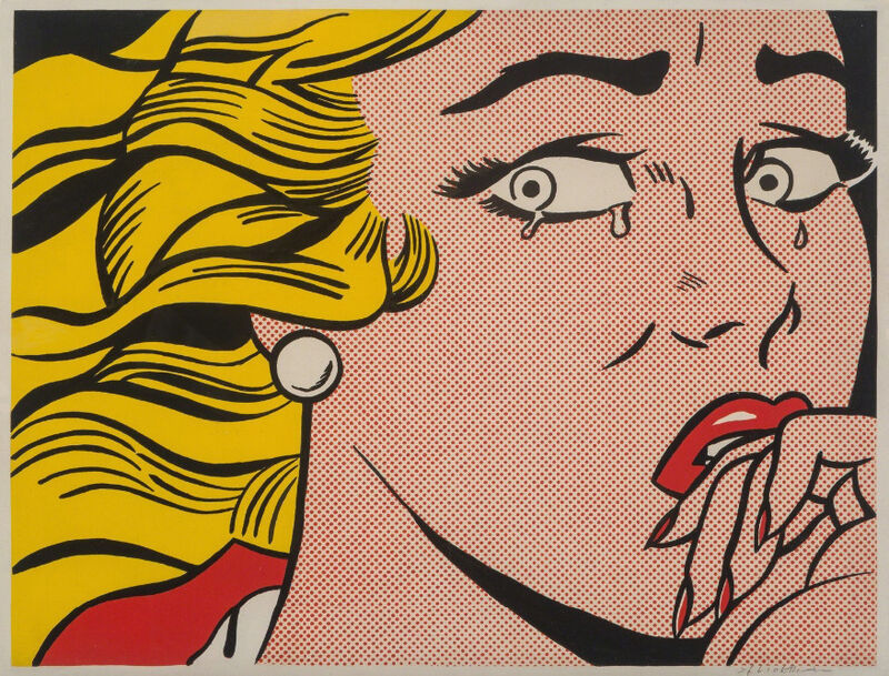 Roy Lichtenstein, ‘Crying Girl’, 1963, Print, Offset lithograph in colors, on wove paper, Upsilon Gallery