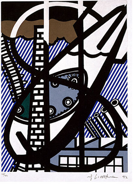 Roy Lichtenstein, ‘Une Fenêtre ouverte sur Chicago’, 1992