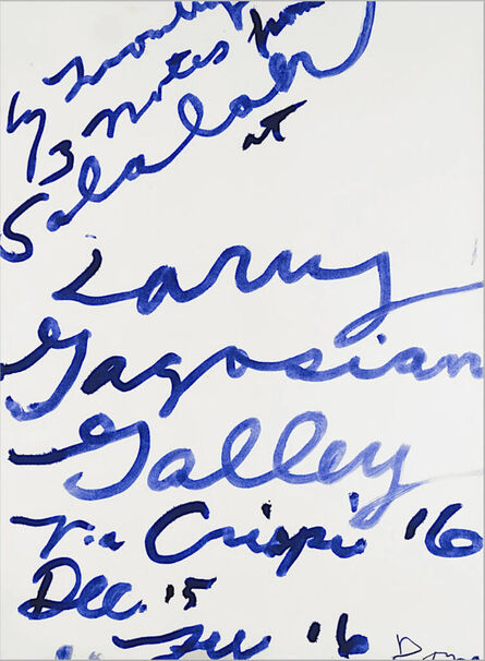 Cy Twombly, ‘Three Note From Salalah (Poster)’, 2008