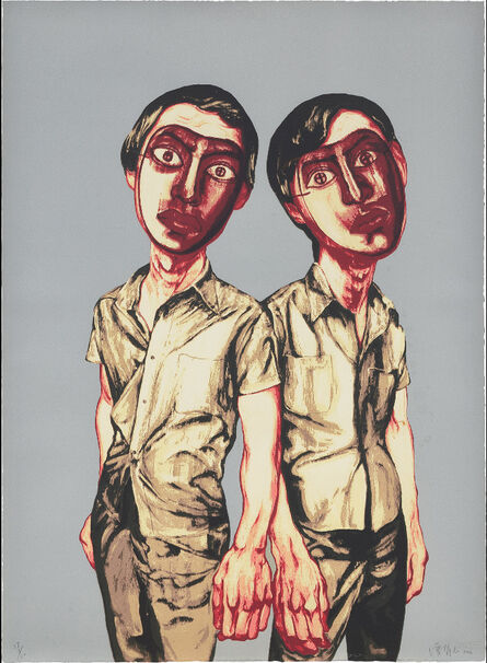 Zeng Fanzhi 曾梵志, ‘Mask Series：Two men’, 2006