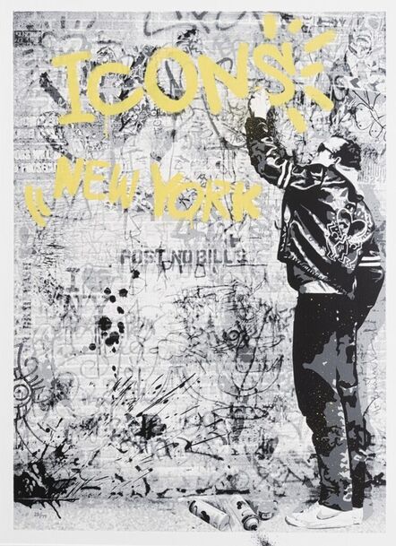 Mr. Brainwash, ‘New York Icons - Keith Haring (Yellow)’, 2009