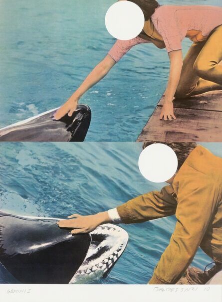 John Baldessari, ‘Two Whales (with People)’, 2010