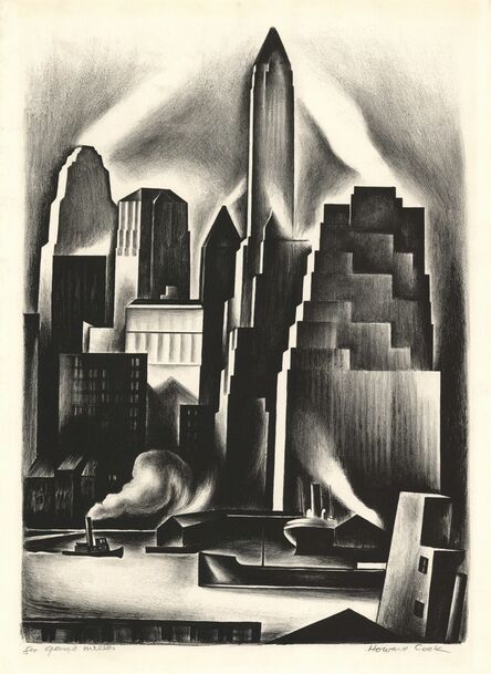 Howard N. Cook, ‘Lower Manhattan.’, 1930