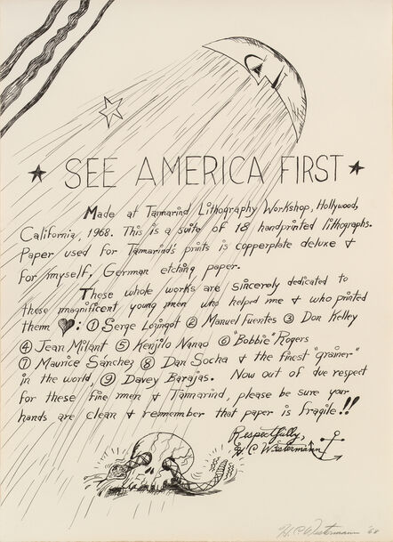 H.C. Westermann, ‘See America First ’, 1968