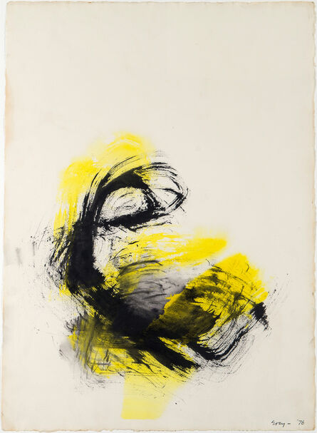 Cleve Gray, ‘Gesture: Yellow, Black’, 1976