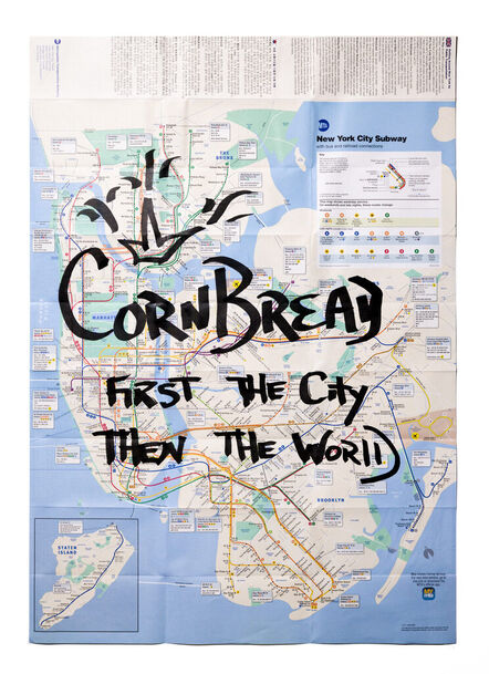 Cornbread, ‘New York Subway Map: Cornbread First The City Then The World’, 2024
