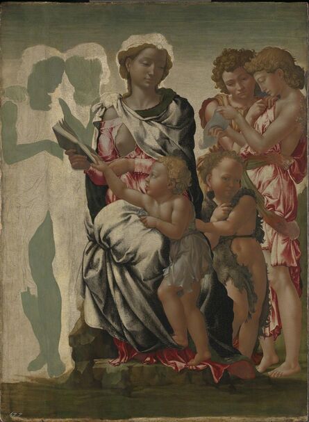 Michelangelo Buonarroti, ‘The Virgin and Child with Saint John and Angels ('The Manchester Madonna')’, ca. 1497