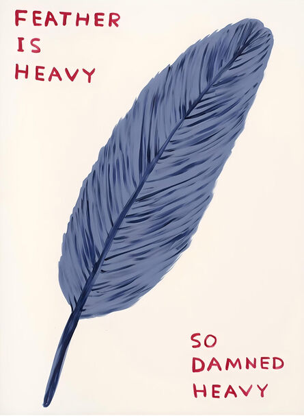 David Shrigley, ‘Untitled (Feather is Heavy)’, 2021