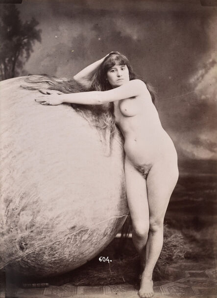 Gaudenzio Marconi, ‘Study of a Female Nude with Large Globe’, 1880c / 1880c