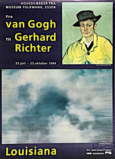 Gerhard Richter, ‘Fra van Gogh Til Gerhard Richter (From Van Gogh to Gerhard Richter) - Hand signed by Gerhard Richter’, 1994