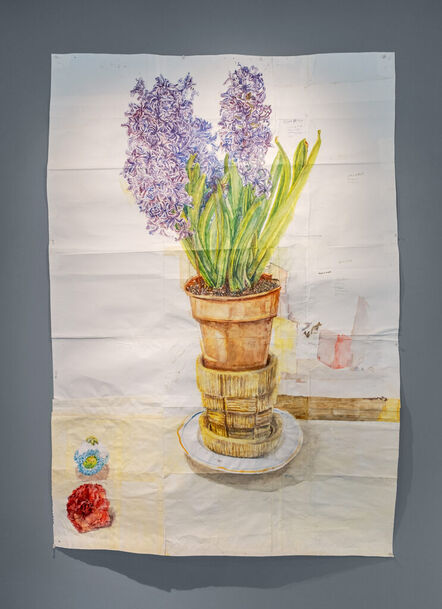Dawn Clements, ‘Hyacinth, Camellia, and Sugar Egg’, 2014