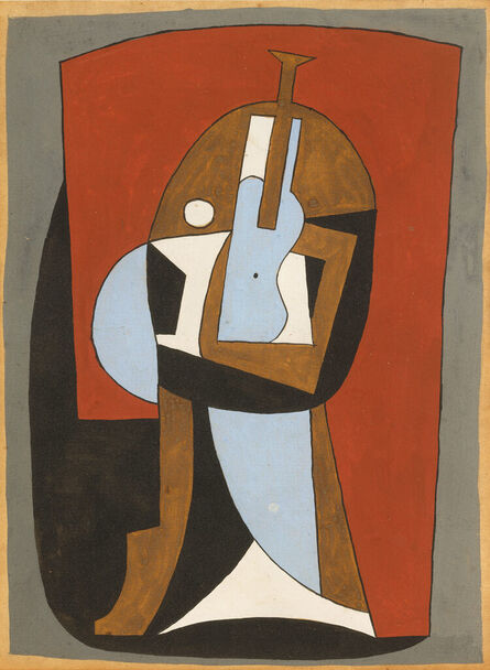Pablo Picasso, ‘Guitare sur un guéridon (Guitar on a pedestal)’, 1920