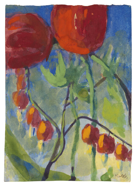 Emil Nolde, ‘Tränende Herzen und Tulpen’, ca. 1948/50