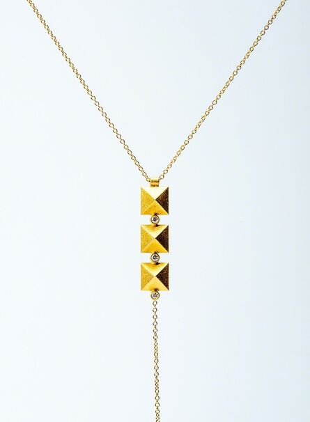 Maria Samora, ‘Gold Pyramid Necklace’, 2018