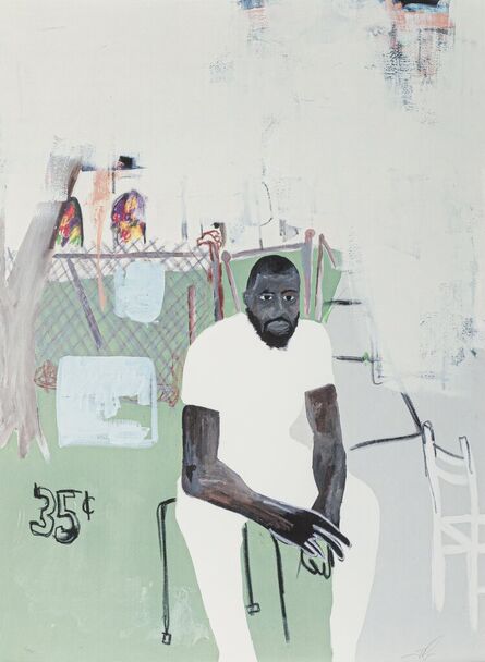 Jammie Holmes, ‘A Self Portrait Of An Artist on Narrow Street’, 2020