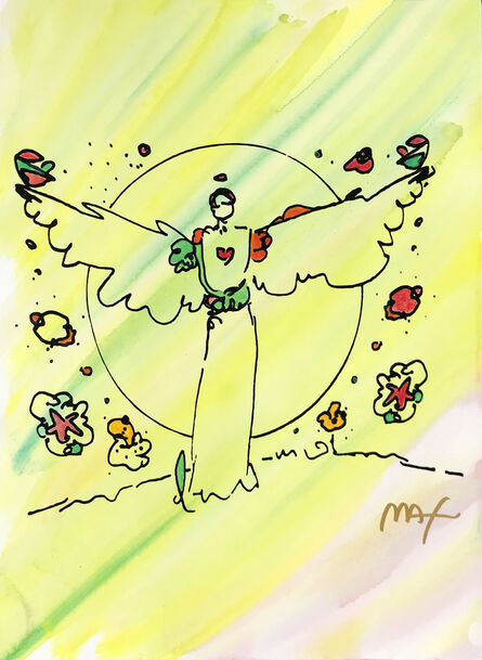 Peter Max, ‘ANGEL WITH HEART’, ca. 1990