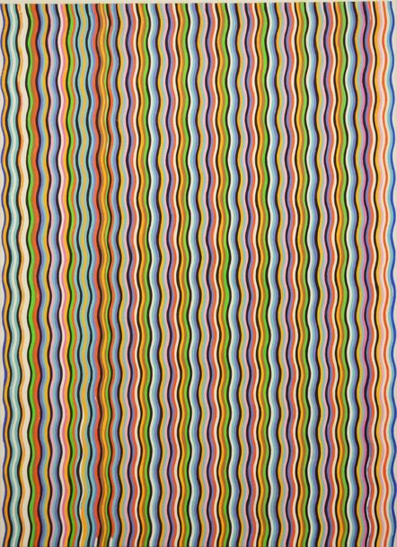 Martin Galle, ‘Stripe Painting-Purple’, 2017