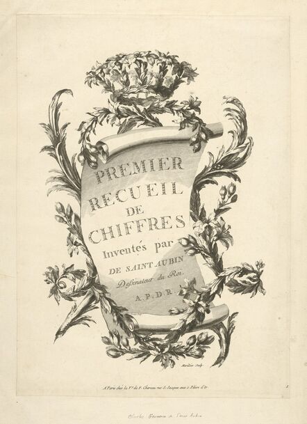 Clément-Pierre Marillier, ‘Frontispiece’, 1750