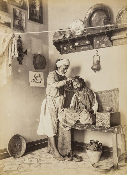 Unknown Photographer, ‘Arab Barber’, ca.1870