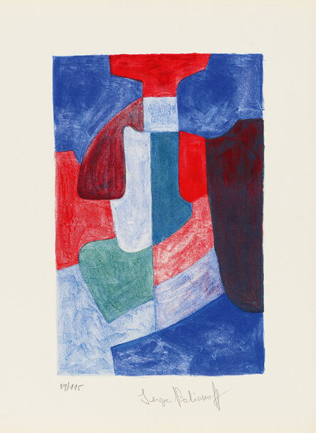Serge Poliakoff, ‘Composition bleue, verte et rouge’, 1969