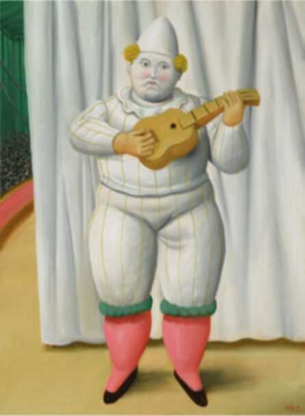 Fernando Botero, ‘White Pierrot’, 2008