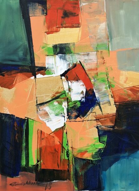 Mashkoor Raza, ‘abstract composition ’, 2018