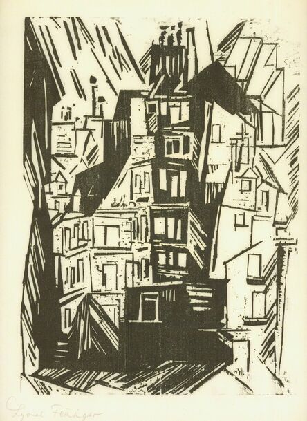 Lyonel Feininger, ‘PARISER HÄUSER’, 1920