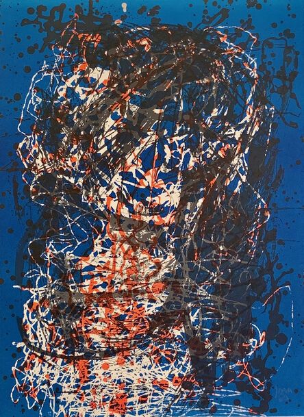 Asger Jorn, ‘Jubilee Series - Blue Vermillion Black White’, 1963