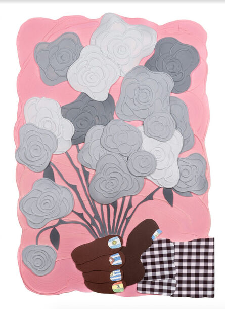 José Lerma, ‘Rosas Grises (Pink)  (Hand-Embellished, Unique Print)’, 2022 (Print)