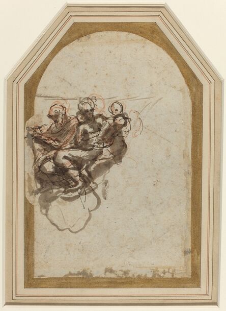 Correggio, ‘Saint Matthew and Saint Jerome [verso]’, 1523/1524