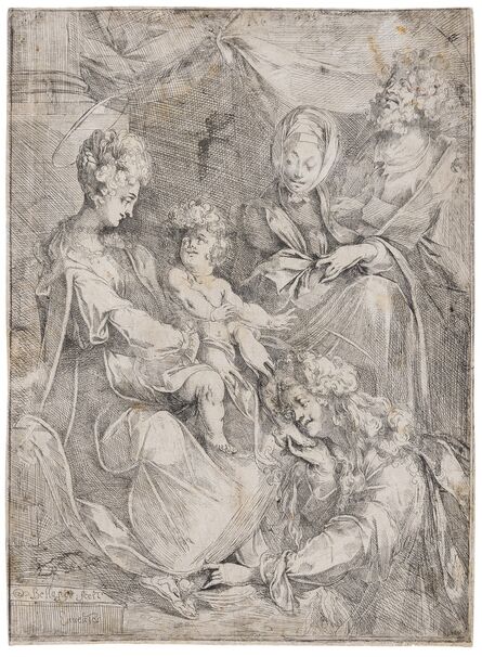 Jacques Bellange, ‘The Holy Family with Mary Magdalene and Saint Anne’, 1612-1616