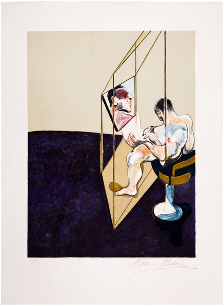 Francis Bacon, ‘Three Studies of Male Back (One Work - Right hand panel of the triptych) ’, 1987