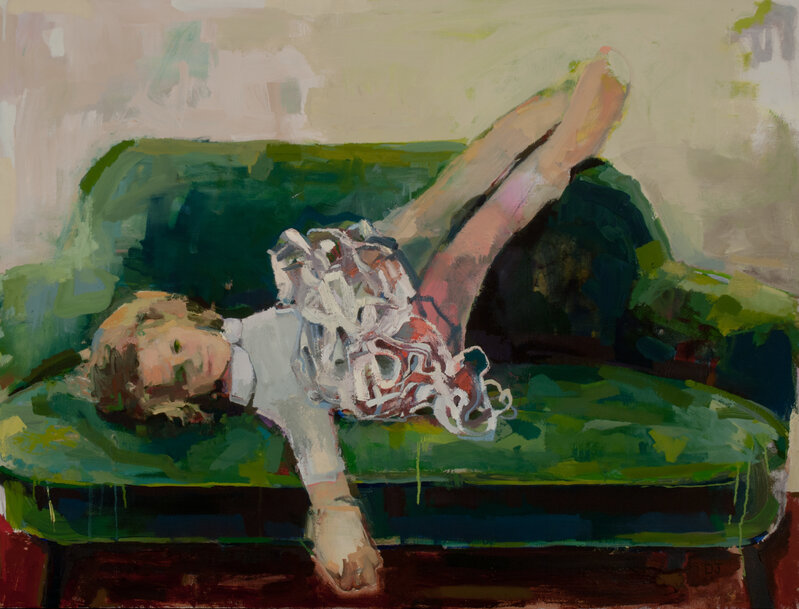Devorah Jacoby, ‘Green Couch’, 2019, Painting, Oil on canvas, Seager Gray Gallery