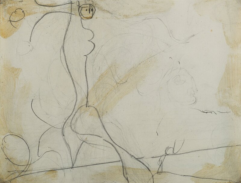Osvaldo Licini, ‘Angelo ribelle’, 1951, Drawing, Collage or other Work on Paper, Pencil on paper, Finarte