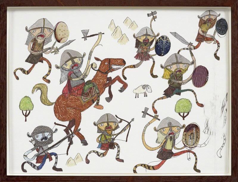 Shintaro Miyake, ‘Vikings’, 2013, Drawing, Collage or other Work on Paper, Gerhardsen Gerner