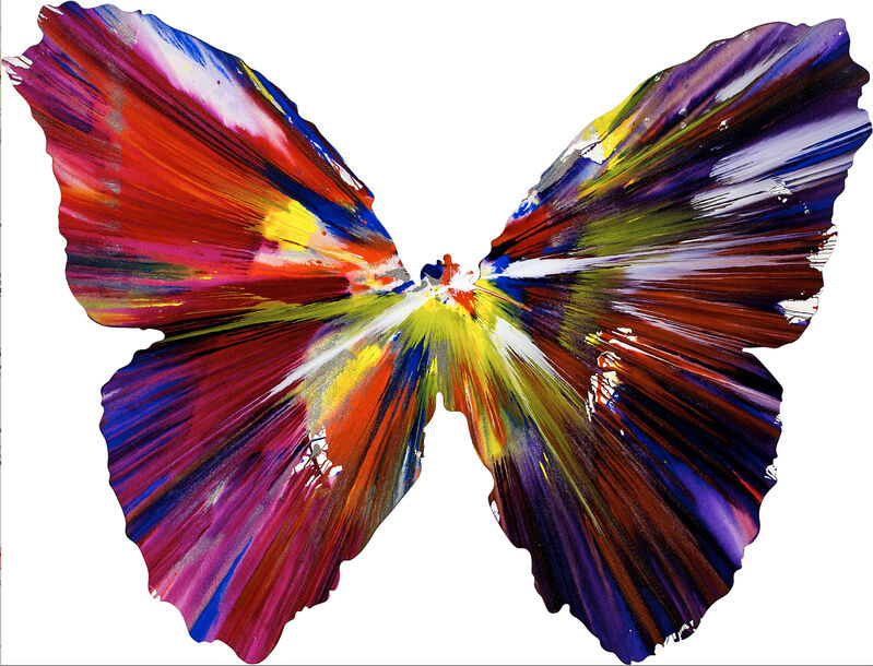 Damien Hirst, ‘Spin Painting - Butterfly’, 2008, Painting, Acrylic on wove paper, Christopher-Clark Fine Art