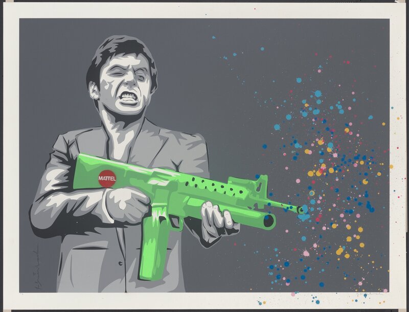 Mr. Brainwash, ‘Montana Paintball’, 2008, Print, Screenprint in colors with spray paint on Archival paper, Heritage Auctions