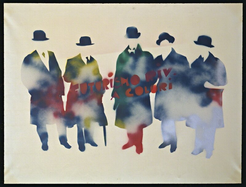 Mario Schifano, ‘Futurismo rivisitato a colori’, 1967-1970, Painting, Oil on canvas, Collezione Maramotti