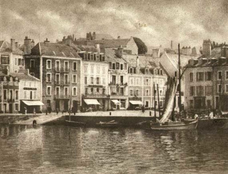 Alfred Fauvarque-Omez, ‘Waterfront probably in Normandy’, 1930s, Photography, Bromoil on original mount, Contemporary Works/Vintage Works