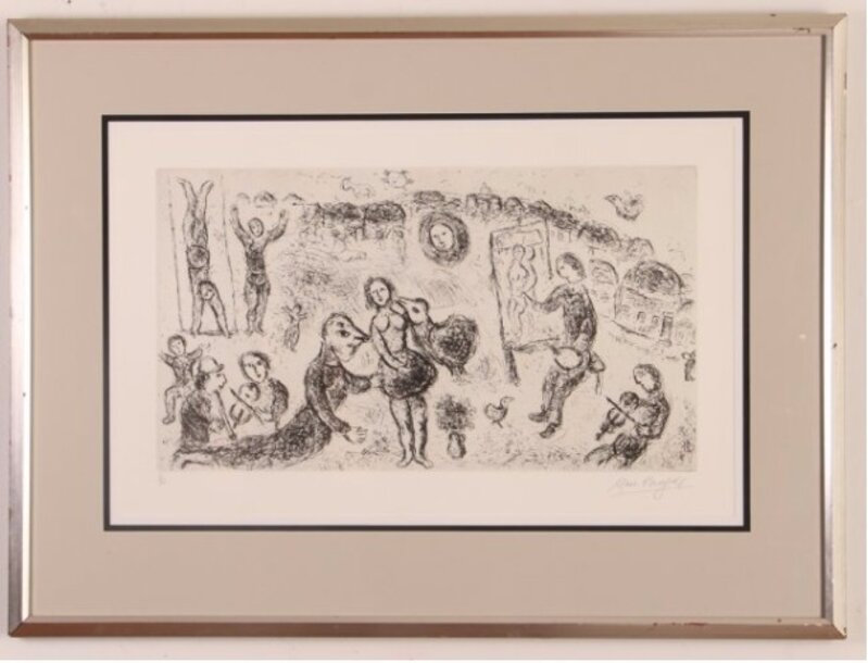 Marc Chagall, ‘Fête au Village (Cramer #66) ’, 1979, Print, Etching on wove paper, Alessandro Berni Gallery