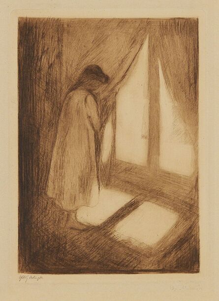 Edvard Munch, ‘The Girl at the Window (Das Mädchen am Fenster)’, 1894